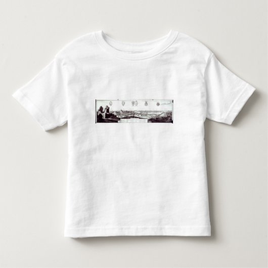 プラハ1649年の眺め トドラーTシャツ (正面)