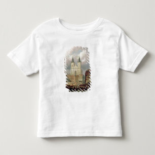 プラハ1881年の古い市場(canvaの油 トドラーTシャツ