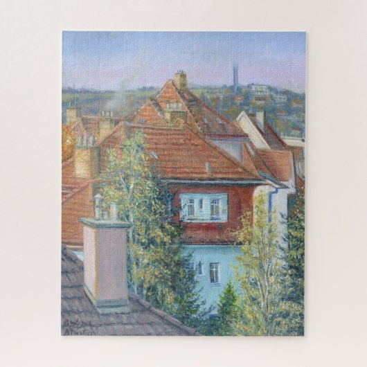 「プラハ4の屋根」 ジグソーパズル (縦)