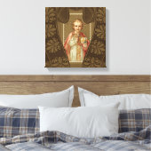 プラハ・イエスの賛美保持世界の乳児 キャンバスプリント (インサイチュ (寝室))