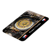 プラハ&オロジ-天文時計/チェキア マグネット (左側)