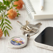 プラハ キーホルダー (側面)