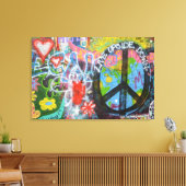 プラハ・グラフィティ キャンバスプリント (インサイチュ (リビング))