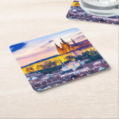 プラハ スクエアペーパーコースター (アングル)