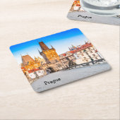 プラハ スクエアペーパーコースター (アングル)