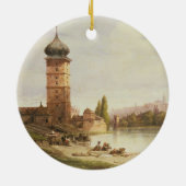 プラハ、チェコスロバキア セラミックオーナメント (裏面)