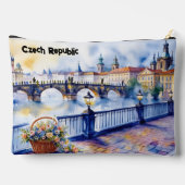 プラハ – チェコ共和国の水彩画のスケッチ | アクセサリーポーチ (裏面)