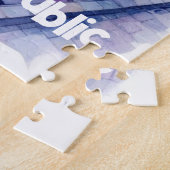 プラハ – チェコ共和国の水彩画のスケッチ | ジグソーパズル (側面)