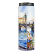 プラハ – チェコ共和国の水彩画のスケッチ | タンブラー (裏面)