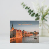 プラハ・チェコ共和国の海岸線ビュー ポストカード (スタンド正面)