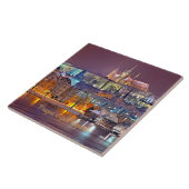 プラハ,チェコ共和国の街並み タイル (側面)