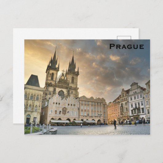 プラハ・チェコ共和国オールドタウン旅行写真 ポストカード (正面/裏面)