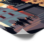 プラハ・チェコ共和国ミニマル・アート・ポスター ポスター (角)