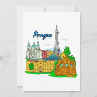 プラハ-チェコ共和国。png 招待状