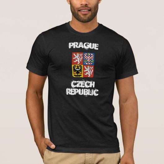 プラハ，チェコ共和国 Tシャツ (正面)