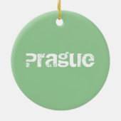 プラハ,チェコ セラミックオーナメント (裏面)