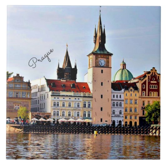 プラハ，チェコ， タイル (正面)