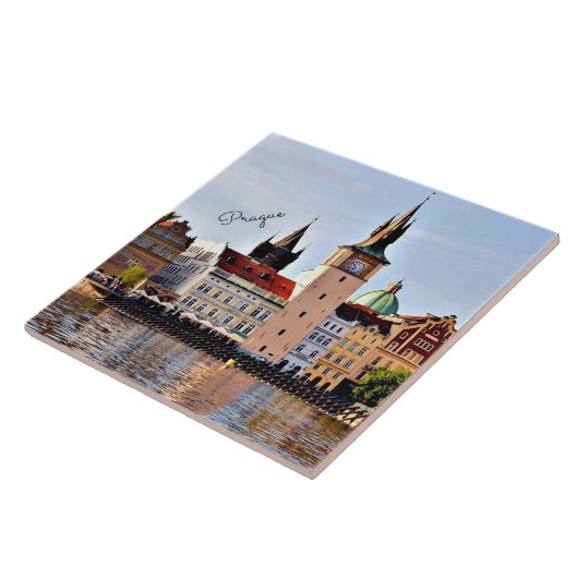 プラハ，チェコ， タイル (側面)