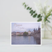 プラハ、チェコ、チャールズ・ブリッジ、デュスク ポストカード (スタンド正面)