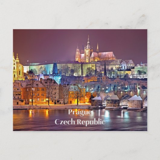 プラハ，チェコ ポストカード (正面)