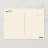 プラハ – チェコ ポストカード (裏面)