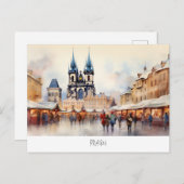 プラハ,チェコ ポストカード (正面/裏面)