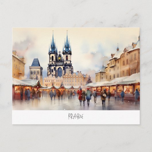 プラハ,チェコ ポストカード (正面)