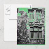 プラハ，チェコ ポストカード (正面/裏面)