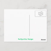 プラハ，チェコ ポストカード (裏面)