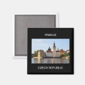 プラハ，チェコ マグネット (正面/裏面)