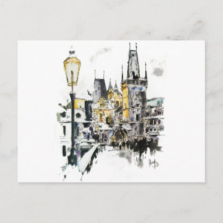 プラハ – チャールズブリッジ ポストカード