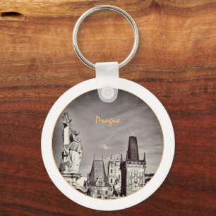 プラハ&チャールズ橋,キリスト,城/チェコ キーホルダー