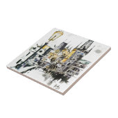 プラハ-チャールズ橋 タイル (側面)