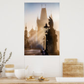 プラハ – チャールズ・ブリッジ・モーニング・ポスター ポスター (キッチン)