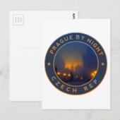 プラハ・バイ・ナイト ポストカード (正面/裏面)