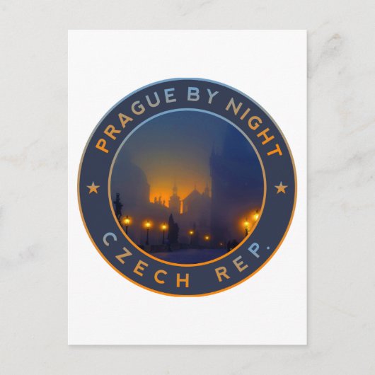 プラハ・バイ・ナイト ポストカード (正面)