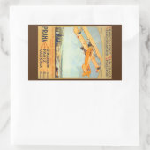 プラハ~フランコルーマニー 長方形シール (バッグ)