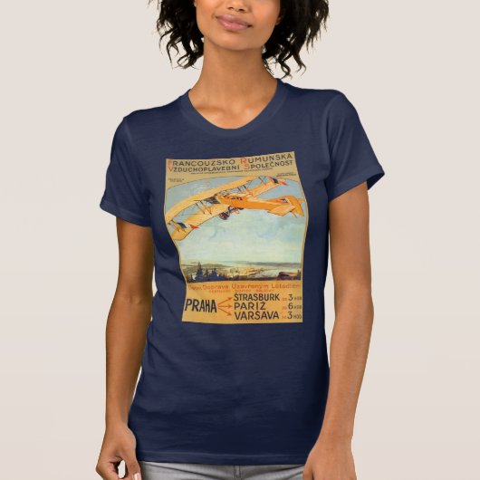 プラハ ~ フランス ルーマニア Tシャツ (正面)