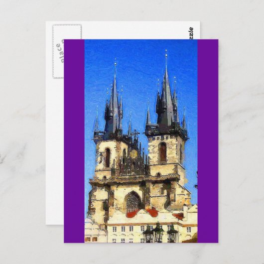 プラハ ポストカード (正面/裏面)