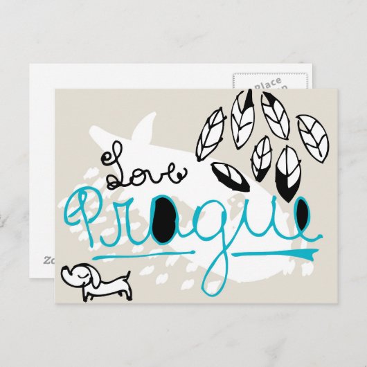 プラハ ポストカード (正面/裏面)