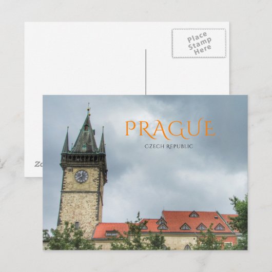 プラハ ポストカード (正面/裏面)