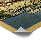 プラハ・ヴィンテージ旅行ポスター ポスター (角)