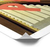 プラハ,ヴィンテージ旅行 ポスター (角)