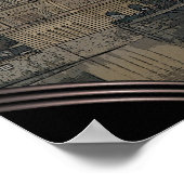 プラハ – ヴルタヴァ川 ポスター (角)