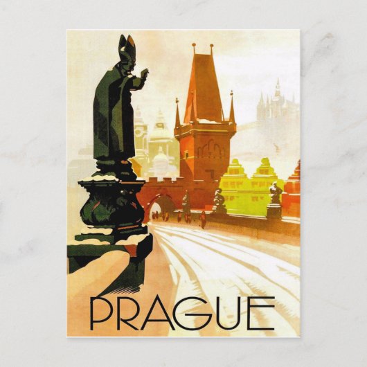プラハ,教皇の記念碑,チェコ ポストカード (正面)