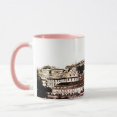 プラハ、歴史都市、城と国旗 – チェコ語 マグカップ (左)