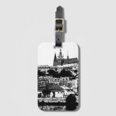 プラハ，歴史都市，城 – チェコ美術 ラゲッジタグ (正面縦)