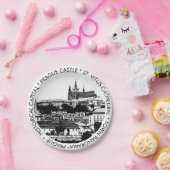 プラハ、歴史都市、城 – チェコ語(パーティー) ペーパープレート (パーティー)