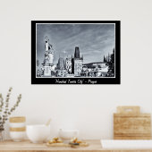 プラハ – Hundred Towers City （ポスター） ポスター (キッチン)