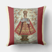 プラハw/angelsの幼児イエス・キリスト クッション (裏面)